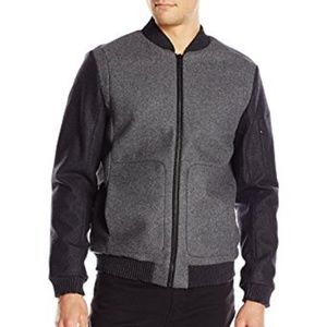 Calvin Klein Baseball Jacket Black Gray Size L